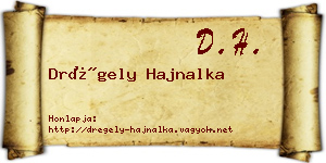 Drégely Hajnalka névjegykártya